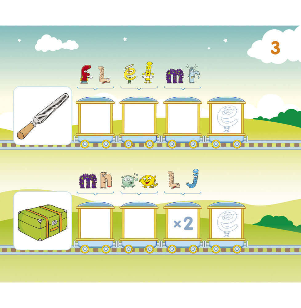 Récréalire -Le petit train des Alphas " je forme mes premiers mots"- Dès 4 ans GS - alphas, lecture