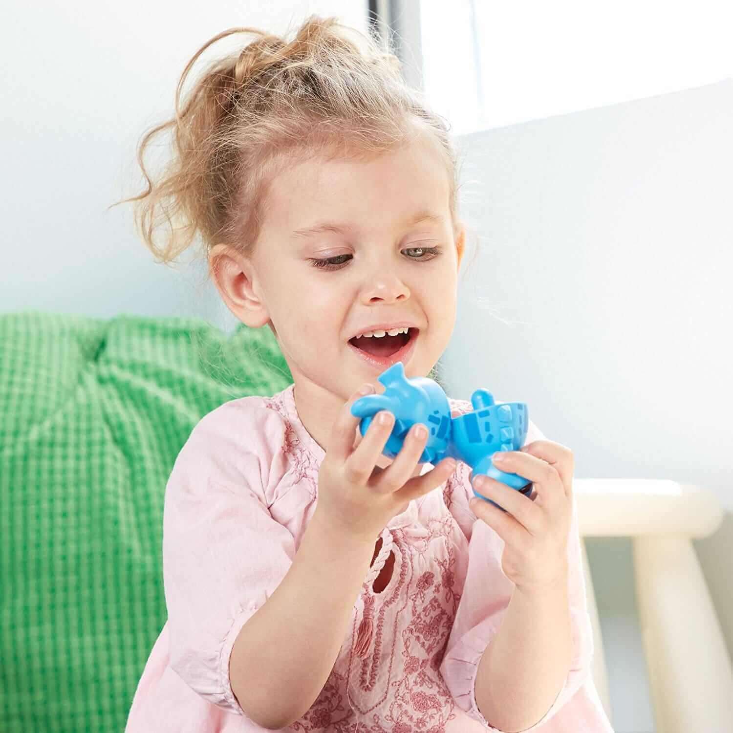 Learning Resources -Jeux d'assemblage Dinosaures " Snap'n Learn" - A partir de 18 mois - couleurs, formes, Jeux d'assemblage, motricité fine