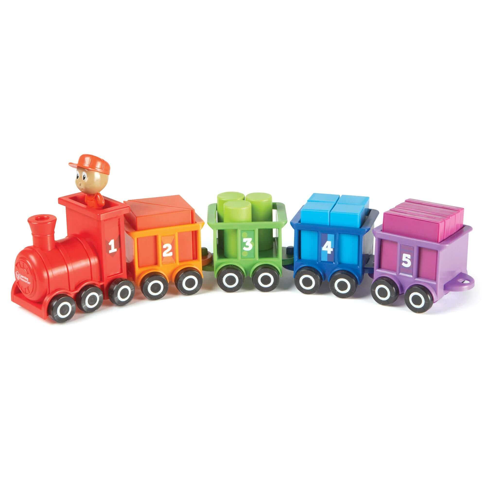 Learning Resources -Le Train des Chiffres et des Couleurs "Choo Choo" - calcul, chiffres, couleurs, J'apprends à compter