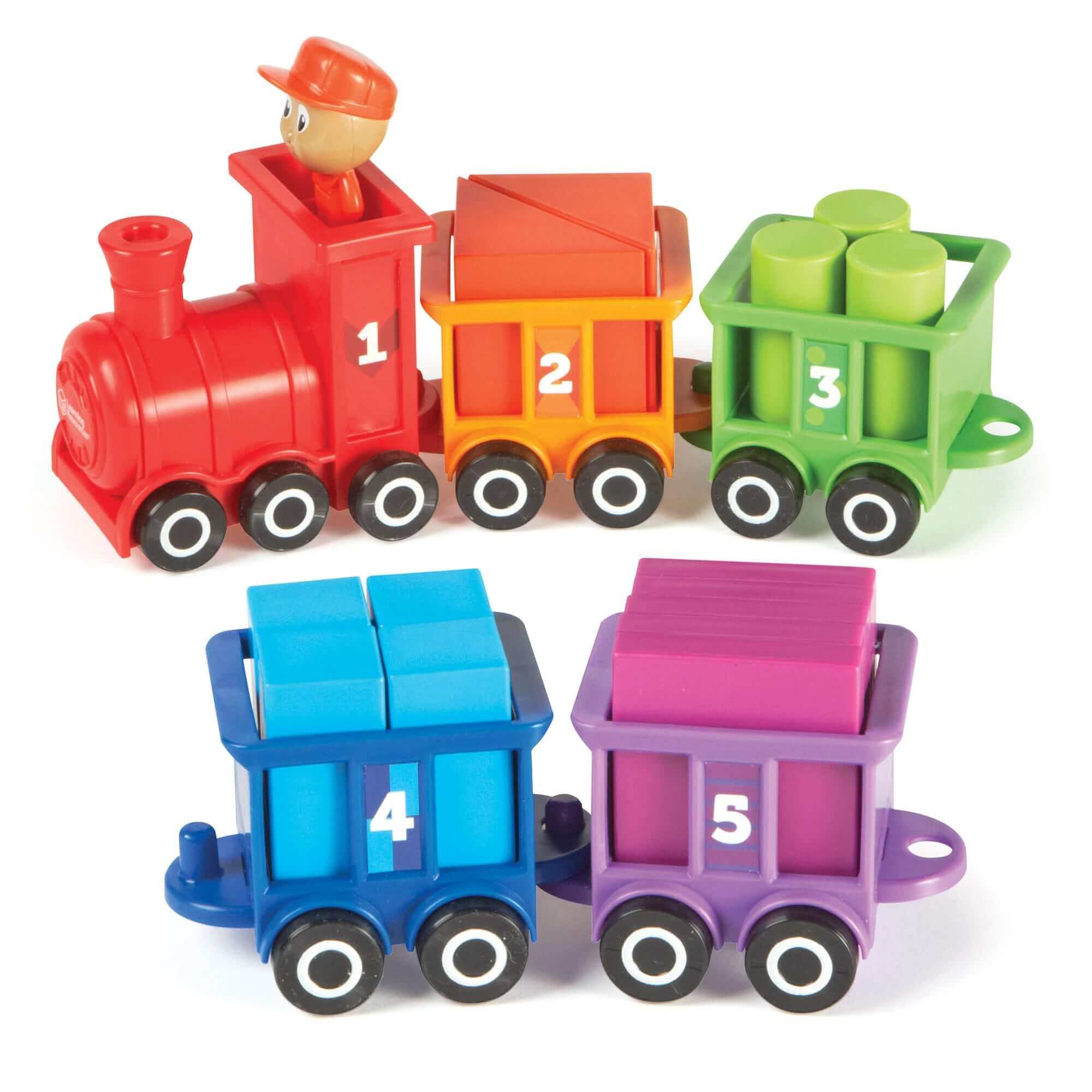 Learning Resources -Le Train des Chiffres et des Couleurs "Choo Choo" - calcul, chiffres, couleurs, J'apprends à compter