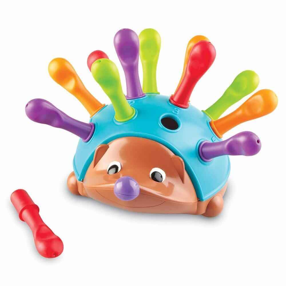 Learning Resources - Jeu de Motricité Fine "Le Hérisson Spike" - Apprendre à compter, couleurs, formes, tri