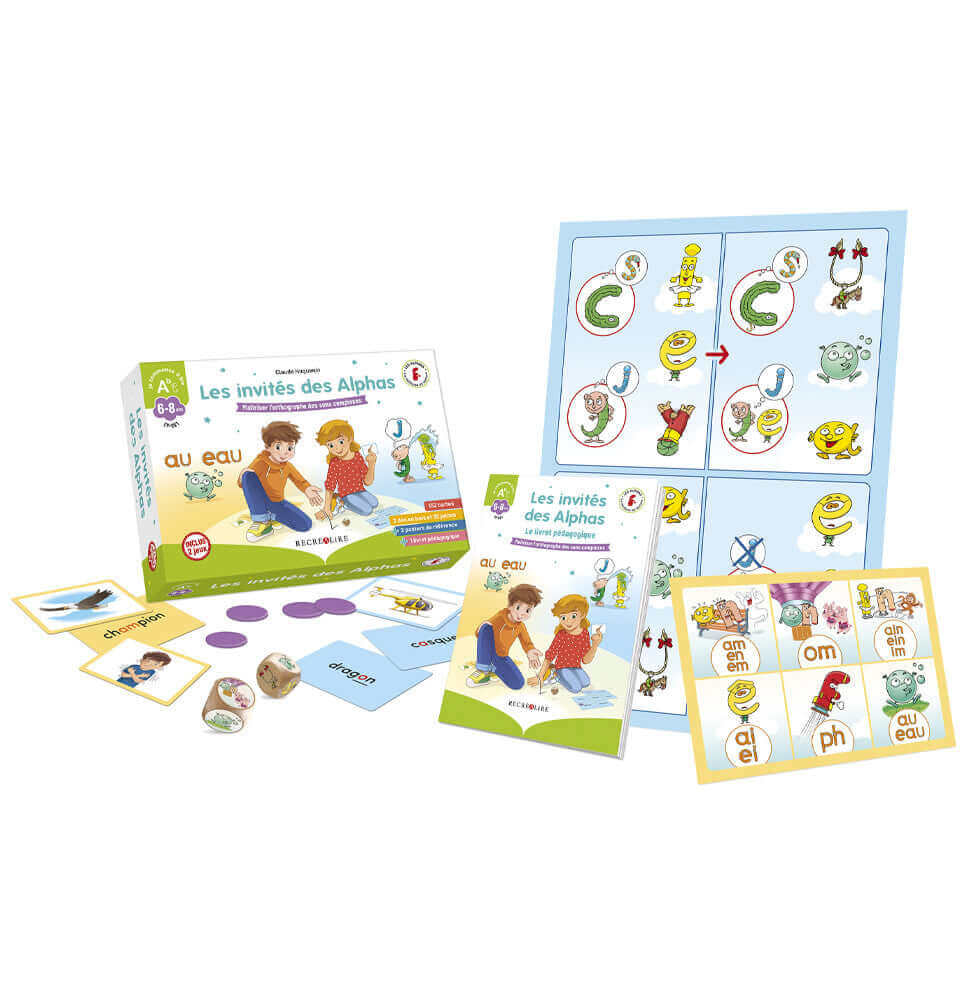 Récréalire - Les invités des Alphas, Maîtriser l'orthographe des sons complexes - A partir de 6 ans (CP/CE1) - lecture