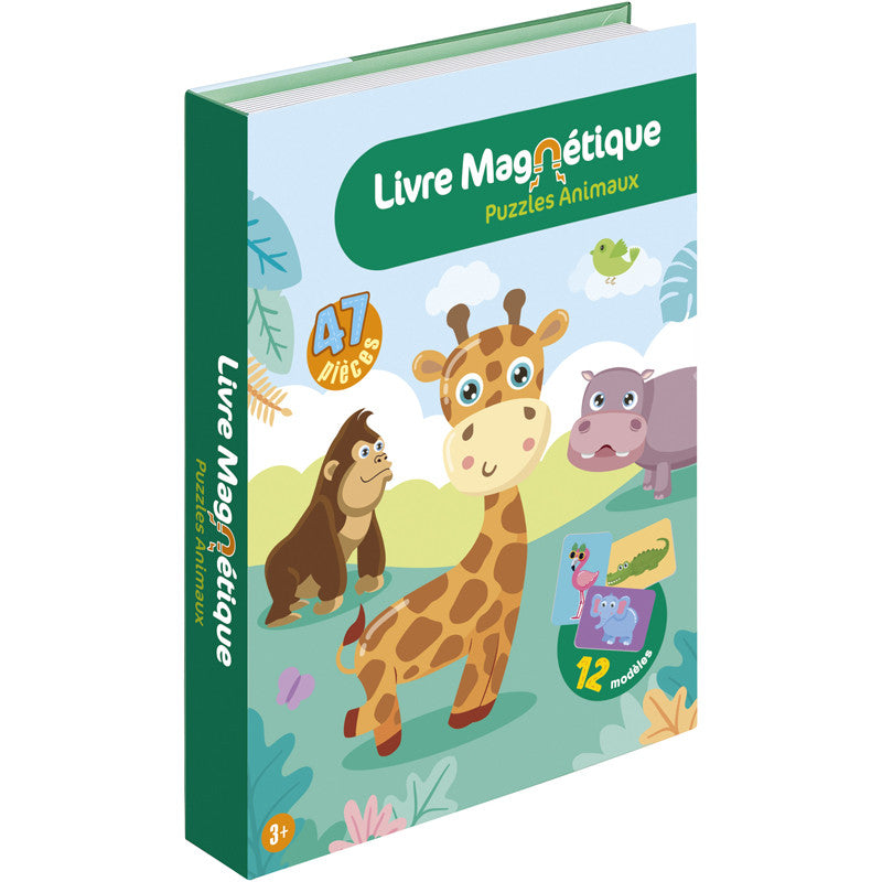 WDK - Livre Magnétique "Puzzle Les Animaux de la Savane" 47 magnets - Dès 3 ans