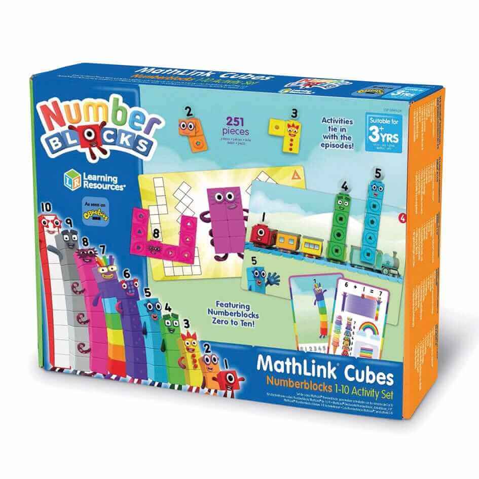 Learning Resources - Kit d'Activités Numberblocks "Math Link Cubes" - Apprendre à compter, nombres, numberblocks, quantité