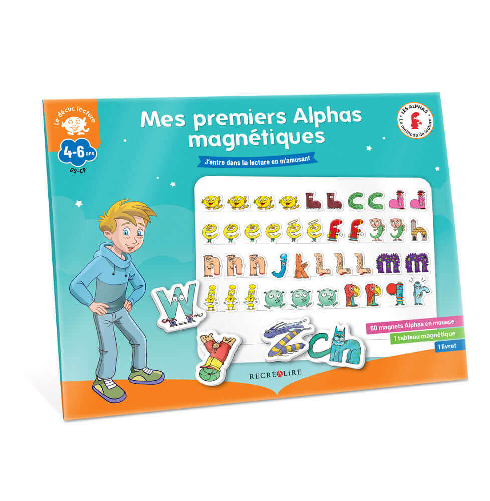 Récréalire - Mes premiers Alphas magnétiques - Dès 4 ans GS - alphas, lecture