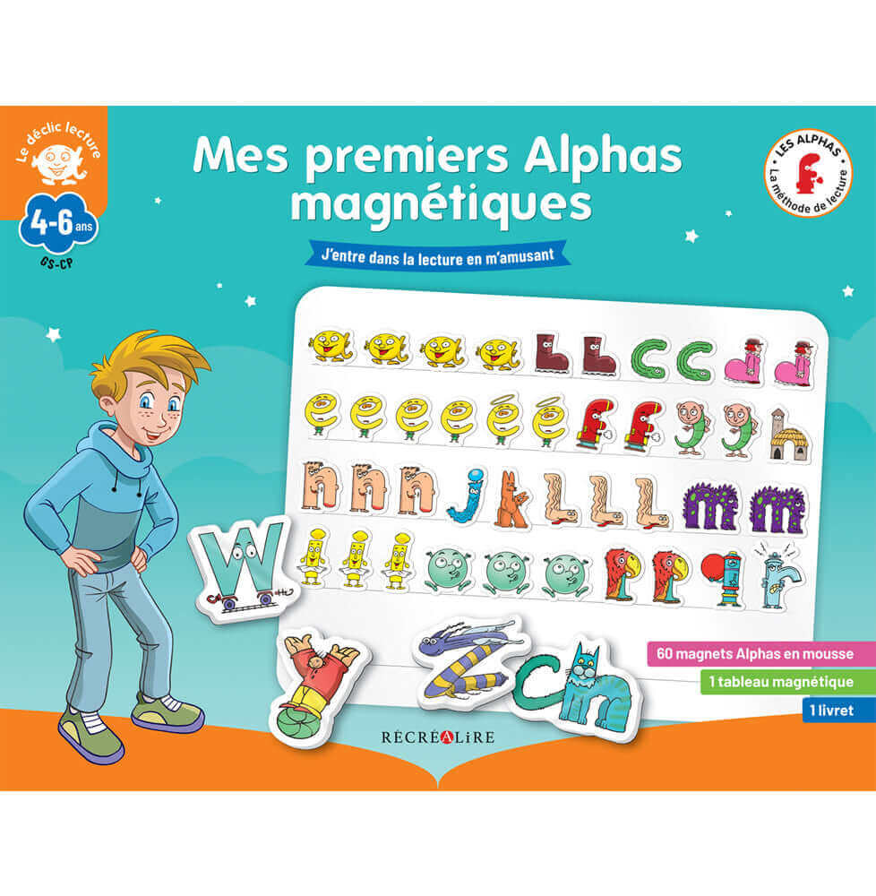 Récréalire - Mes premiers Alphas magnétiques - Dès 4 ans GS - alphas, lecture