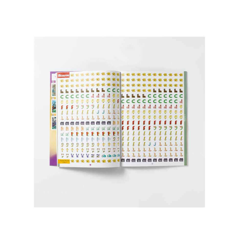 Récréalire - Mon cahier de gommettes Les Alphas maternelle GS - Livre pour l'élève Méthode de lecture cycle 1 - A partir de 4 ans (Grande section) - identification des sons, lecture