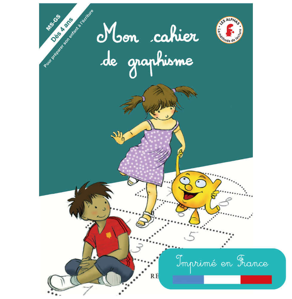 Récréalire -Mon cahier de graphisme Les Alphas - A partir de 4 ans - Ecriture, graphisme, motricité fine, tracé