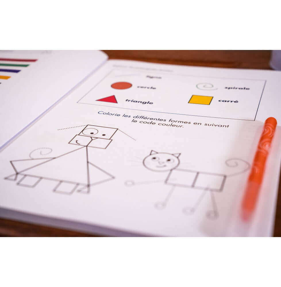 Récréalire -Mon cahier de graphisme Les Alphas - A partir de 4 ans - Ecriture, graphisme, motricité fine, tracé