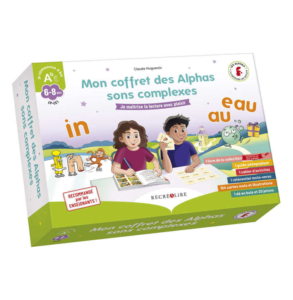 Récréalire - Mon coffret des Alphas "Sons complexe" - A partir de 6 ans (CP/CE1) - lecture