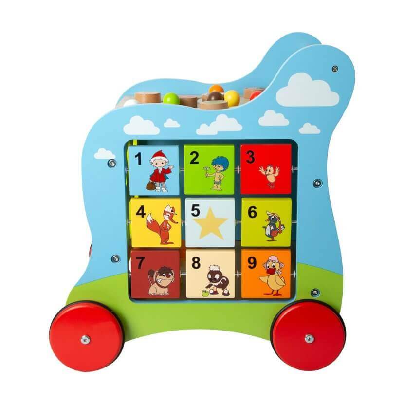 Small Foot - Chariot de marche "Notre marchand de sable" - A partir de 12 mois - chariot, marche, trieur de formes, trotteur