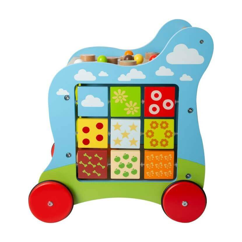 Small Foot - Chariot de marche "Notre marchand de sable" - A partir de 12 mois - chariot, marche, trieur de formes, trotteur