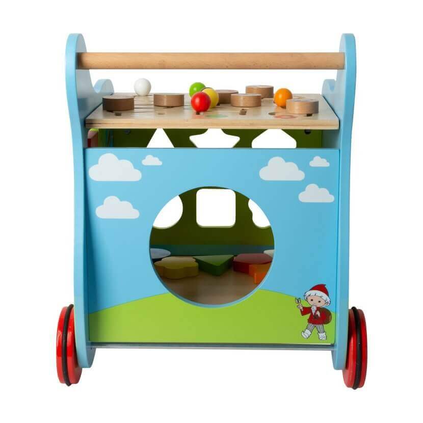 Small Foot - Chariot de marche "Notre marchand de sable" - A partir de 12 mois - chariot, marche, trieur de formes, trotteur