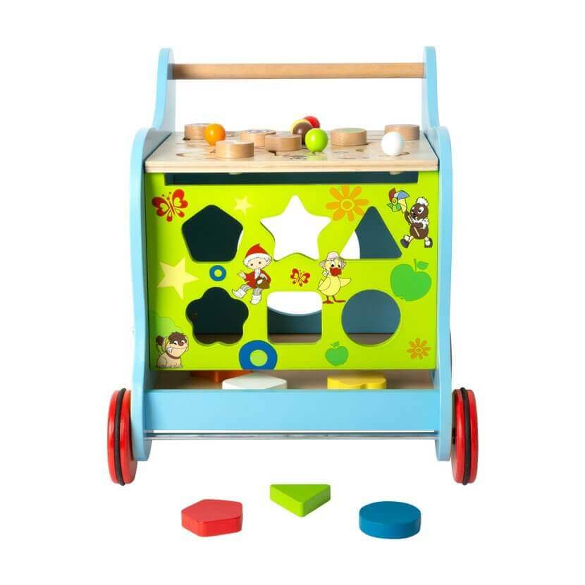 Small Foot - Chariot de marche "Notre marchand de sable" - A partir de 12 mois - chariot, marche, trieur de formes, trotteur