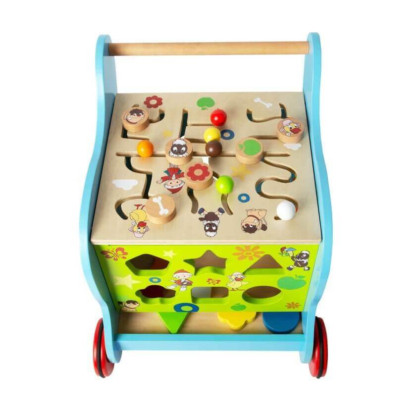 Small Foot - Chariot de marche "Notre marchand de sable" - A partir de 12 mois - chariot, marche, trieur de formes, trotteur