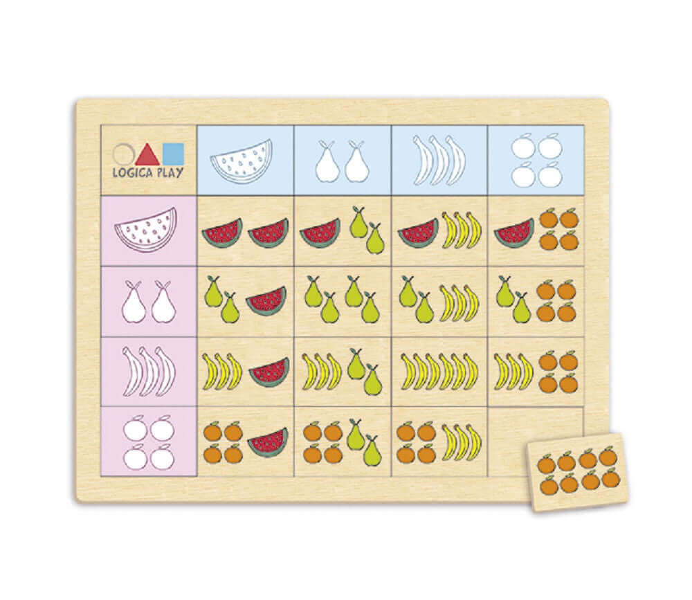 Akros - Set de 4 Tableaux de logique à double entrées -