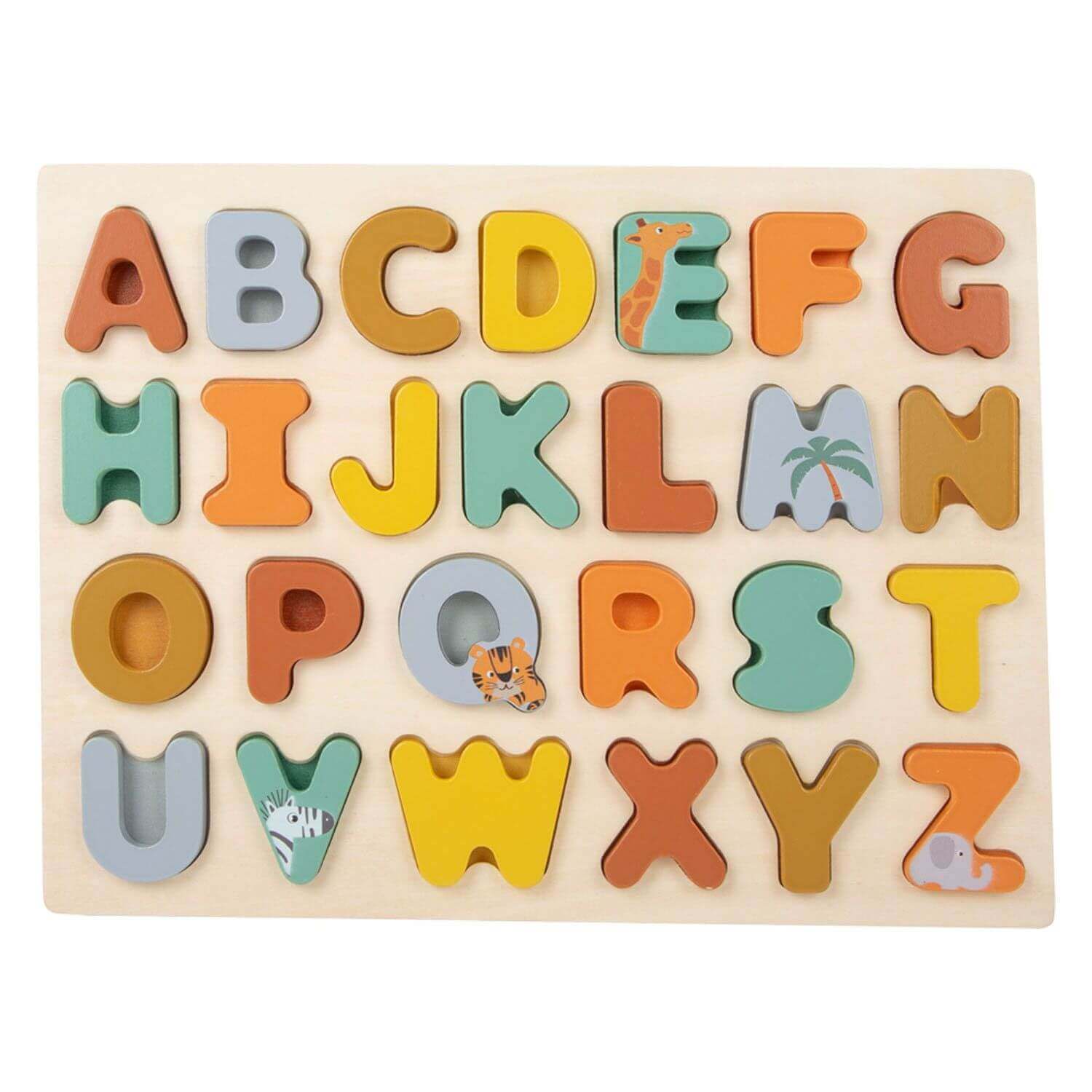 Small Foot - Puzzle ABC "Safari" - A partir de 2 ans - alphabet, motricité fine, puzzle