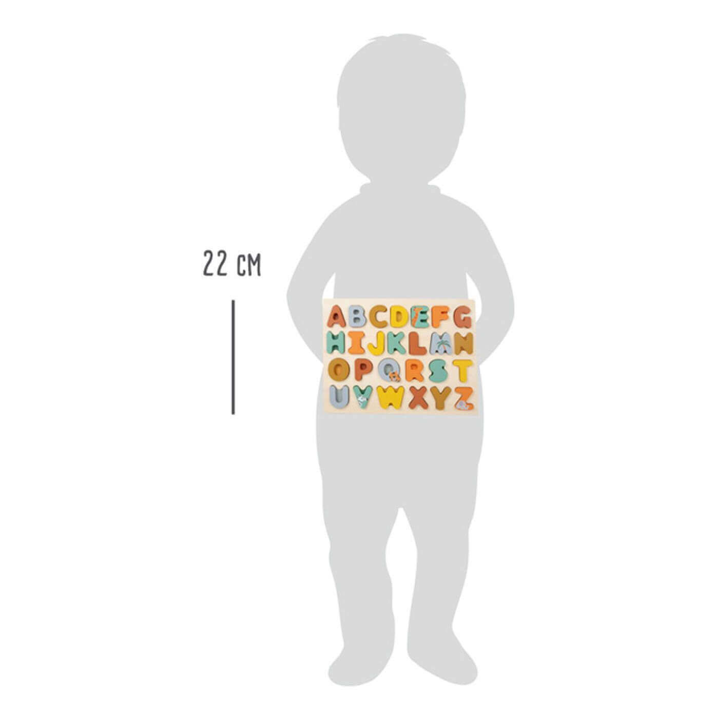 Small Foot - Puzzle ABC "Safari" - A partir de 2 ans - alphabet, motricité fine, puzzle