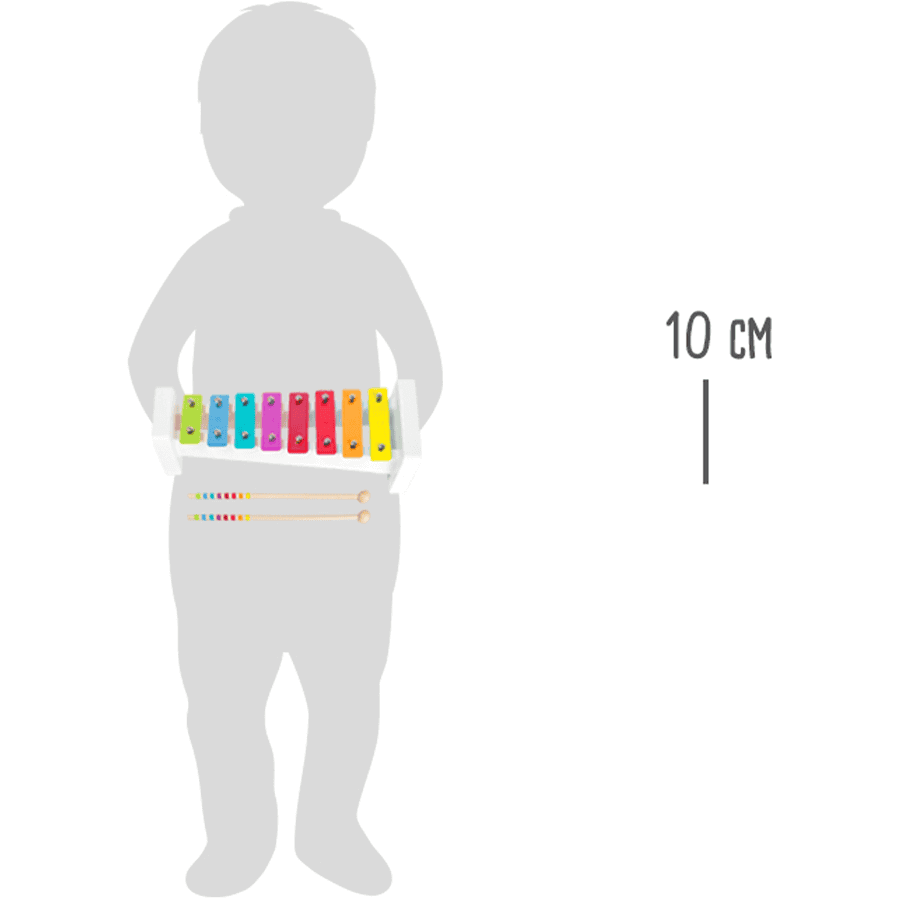 Small Foot - Xilophone "Sound" en bois - Apprentissage de la musique par couleur- A partir de 18 mois - musique, xylophone