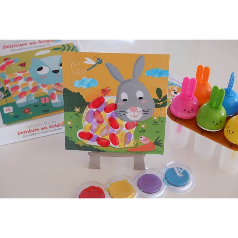 Crea Lign' - Loisirs créatifs - Peinture au doigt "Adorables compagnons" - Dès 3 ans