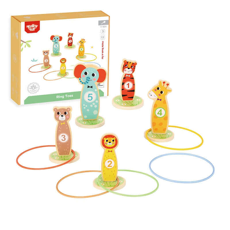 Tooky Toys - Jeu d'arcade " Lancer d'anneaux" - A partir de 2 ans - adresse, anneaux, lancer