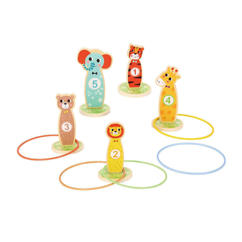 Tooky Toys - Jeu d'arcade " Lancer d'anneaux" - A partir de 2 ans - adresse, anneaux, lancer