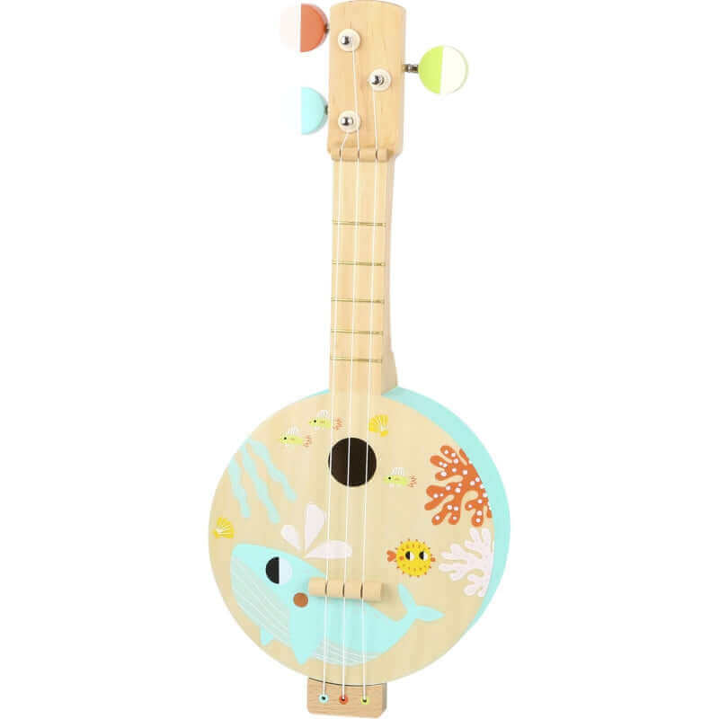Tooky Toys - Banjo "La Mer" en bois - A partir de 3 ans - guitare, instrument, musique