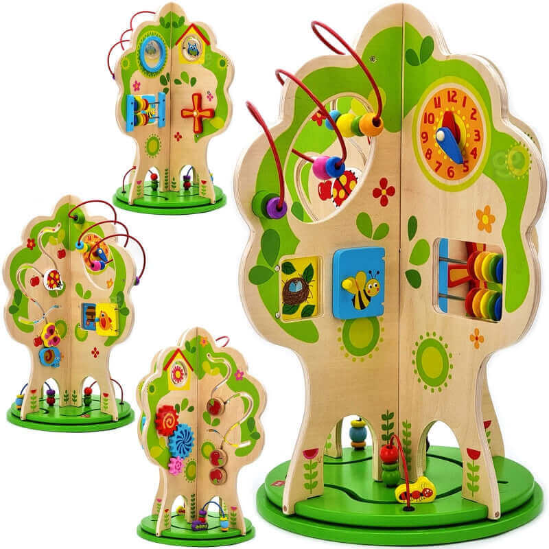 Tooky Toys - Arbre d'éveil - A partir de 24 mois - arbre, couleurs, motricité