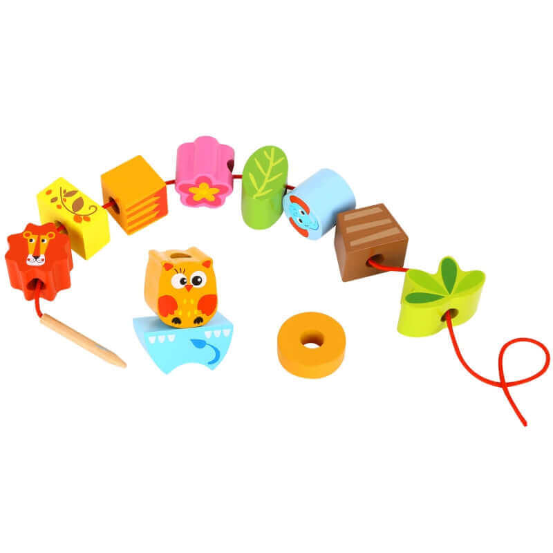 Tooky Toys - Balance Stacker Puzzle - Animaux à empiler - A partir de 2 ans - Balance, motricité fine, perles, à empiler, à enfiler
