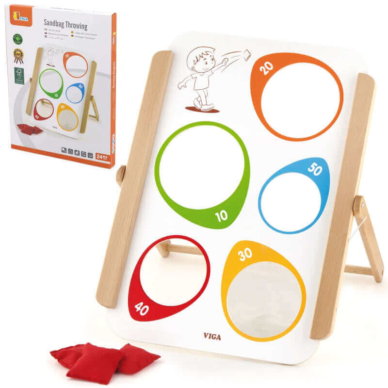 Viga - Jeu d'arcade " Lancer vers la cible" - A partir de 2 ans - adresse, lancer, sacs de graines
