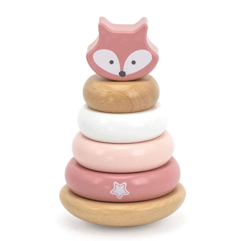 Viga - Pyramide "Renardeau" - A partir de 1 an - couleur, pyramide, tour, à assembler, à empiler