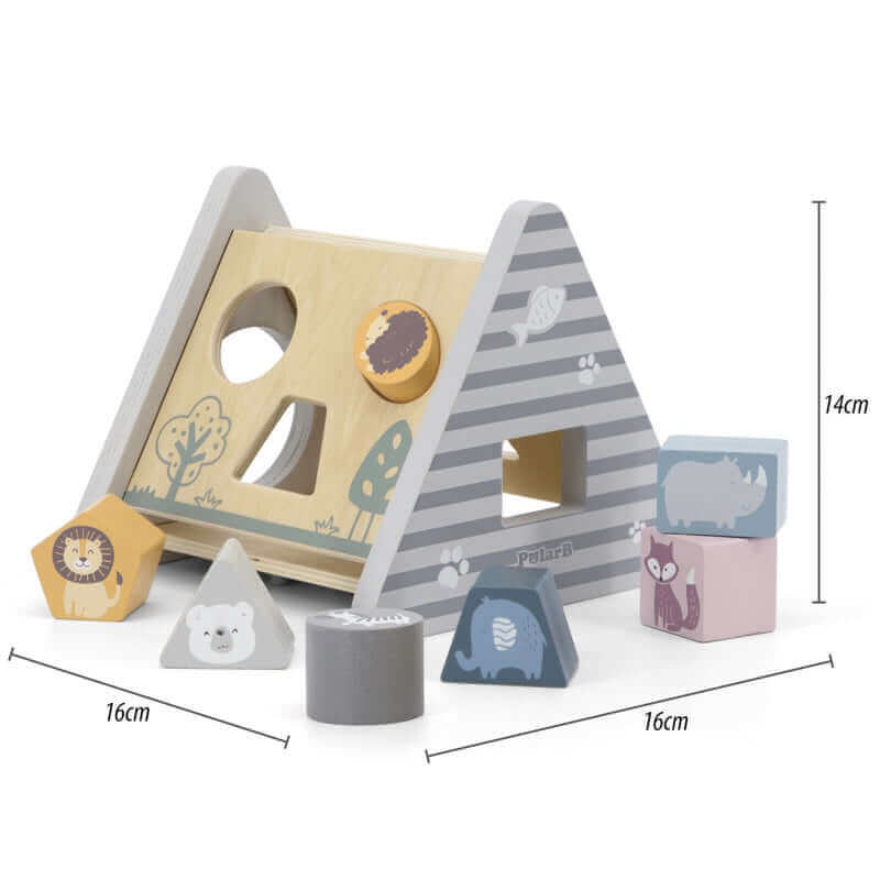 Viga - Trieur de Formes " Le Tipis Polar Bear" - A partir de 2 ans - bois, couleurs, formes, trieur de formes