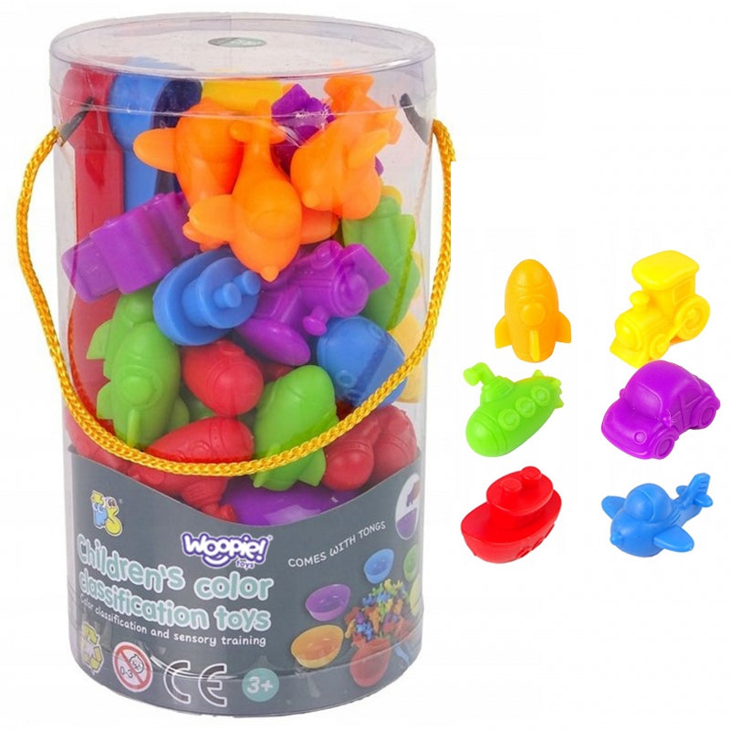 Woopie - Jeu de tri "La couleur des véhicules" - A partir de 3 ans