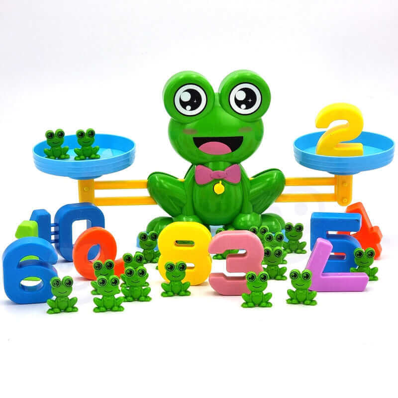 Woopie - Balance Grenouille "Apprendre à compter" - A partir de 5 ans - Balance, comparer, compter, math, maths, mathématique, mathématiques, peser, quantité
